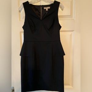 Banana Republic Black Peplum Sleeveless Dress, Sz 6P